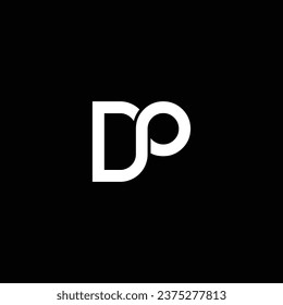 DP or PD double letter logo design. Abstract outstanding professional business awesome artistic branding company different colors illustration.