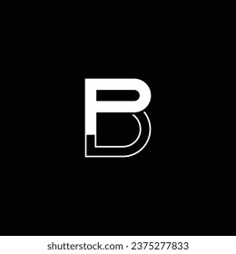 DP or PD double letter logo design. Abstract outstanding professional business awesome artistic branding company different colors illustration.