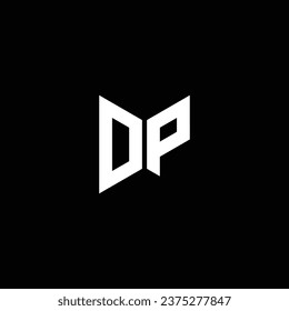 DP or PD double letter logo design. Abstract outstanding professional business awesome artistic branding company different colors illustration.