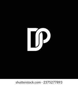 Diseño del logotipo de doble letra DP o PD. Resumen sobresaliente negocio profesional impresionante empresa de marca artística de diferentes colores ilustración.