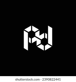 Diseño del logotipo de doble letra DP o PD. Resumen sobresaliente negocio profesional impresionante empresa de marca artística de diferentes colores ilustración.
