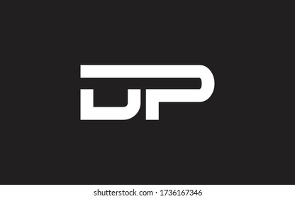 DP or PD Letter Initial Logo Design, Vector Template