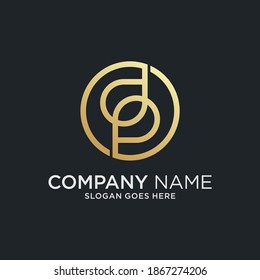DP or PD letter logo. Unique attractive creative modern initial DP, PD, D, P initial based letter icon logo