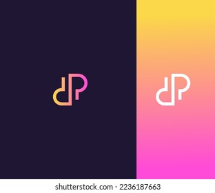 DP, PD Letter Logo Vector Template Abstract Monogram Symbol . Usable for Business sport, technology, fashion, digital And future creative logo