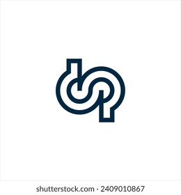 dp, pd letter modern branding logo