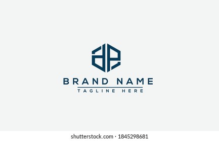 DP, PD Logo Design Template Vector Graphic Branding (Elemento de promoción de marca gráfica de vectores).