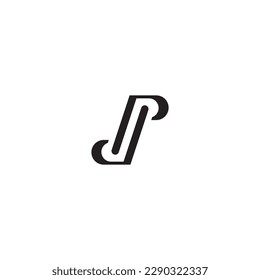 Ilustración vectorial DP o PD para icono, símbolo o logotipo. logotipo de las iniciales de DP