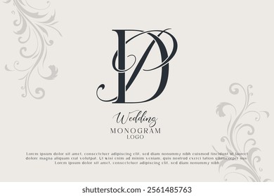DP PD wedding monogram logo