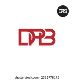 Diseño de monograma de letra de logotipo DPB