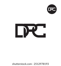 Diseño del monograma de la letra del logotipo de DPC