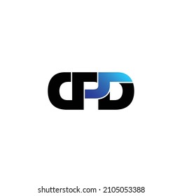 DPD letter monogram logo design vector