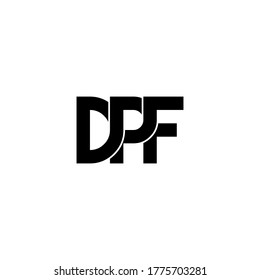 dpf letter original monogram logo design