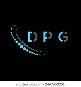 Diseño abstracto del logotipo de la letra del DPG. Diseño único DPG. DPG.
