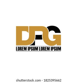 DPG letter monogram logo design vector