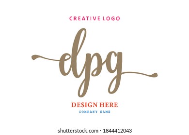 DPG lettering logo is simple, easy to understand and authoritative