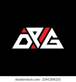 DPG triangle letter logo design with triangle shape. DPG triangle logo design monogram. DPG triangle vector logo template with red color. DPG triangular logo Simple, Elegant, and Luxurious design.