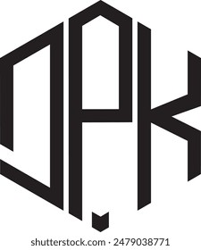 DPK POLYGON LOGO DESIGN, icon, symbol, vector file 
