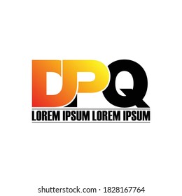 Vector de diseño de logotipo de monograma de carta DPQ