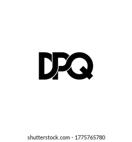 diseño del logotipo del monograma original de la letra dpq