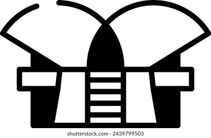 dprmpr building glyph and line vector illustration