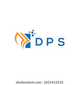 Design de logotipo de contabilidade de reparo de crédito DPS em fundo branco. Iniciais criativas de DPS Crescimento gráfico letra logotipo conceito. Design do logotipo de finanças empresariais DPS.
