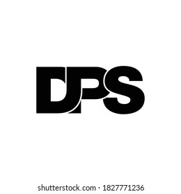 DPS letter monogram logo design vector