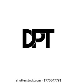 dpt letter original monogram logo design