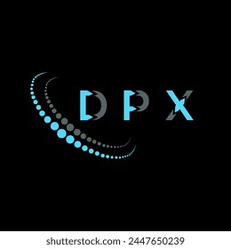 DPX letter logo abstract design. DPX unique design. DPX.
