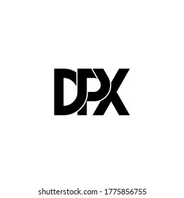 diseño del logotipo del monograma original de la letra dpx