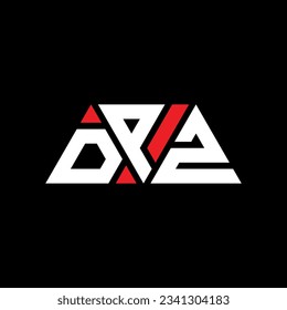 DPZ Dreieck-Buchstaben Logo-Design mit Dreiecksform. DPZ Dreieck Logo Design Monogramm. DPZ Dreieck-Vektorlogo-Vorlage mit roter Farbe. DPZ dreieckiges Logo Einfach, elegant und luxuriös.