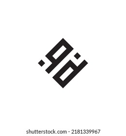 DQ abstraktes geometrisches Konzeptlogo in hochwertigem, professionellem Design, das sich am besten für den Straßenstil eignet