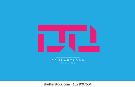 Diseño del logotipo del alfabeto de texto de letra monográfica de las iniciales abstractas de DQ