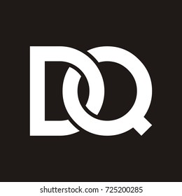 DQ initial letter logo design template vector