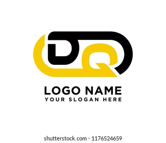 DQ initial logo template vexctor