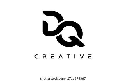 DQ Letter Monogram Logo for Modern Creative Brand Identity