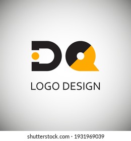 dq letter for simple logo design