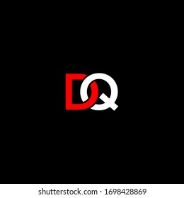 dq Vektorillustration Logo abstrakt