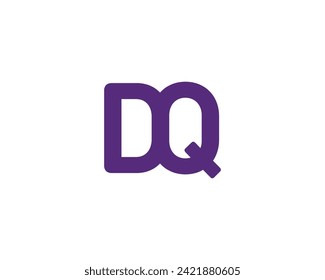 DQ logo design vector template