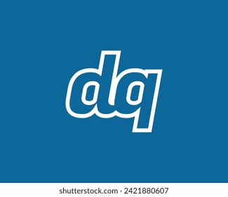plantilla vectorial de diseño de logotipo de DQ