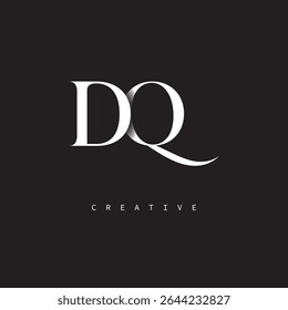 DQ-Monogramm-Logo, minimale Eleganz