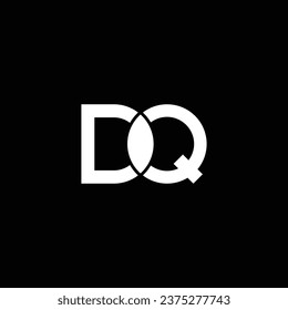 DQ or QD abstract letter logo design. Outstanding professional business awesome artistic branding company different colors illustration icon or monogram.