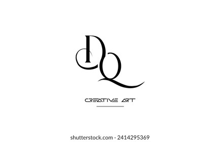 DQ, QD, D, Q abstract letters logo monogram