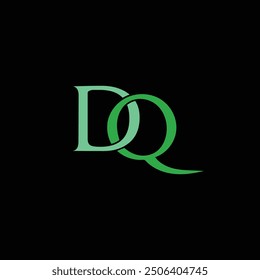  DQ, QD, D, Q, Abstract Letters Logo monogram