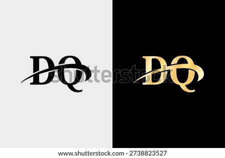 DQ Timeless Logo Design Symbolizing Majesty and Superiority with Proven Trustworthiness for Companies. Isolated on white background.