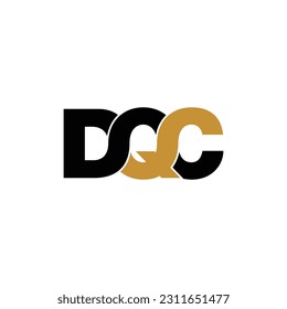vector de diseño de logotipo de monograma de carta DQC