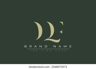 DQF abstract letter logo design. This logo is designed by three abstract letters.