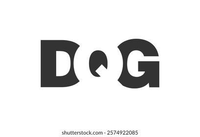 DQG logo design. Initial letter D Q G bold font style for tech startups, consulting, corporate branding. Creative company name, headlines typography identity, trendy logotype. Vector illustration.