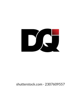 vector de diseño de logotipo de monograma de carta DQI