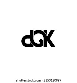 dqk Anfangsbuchstaben Monogramm Logo-Design