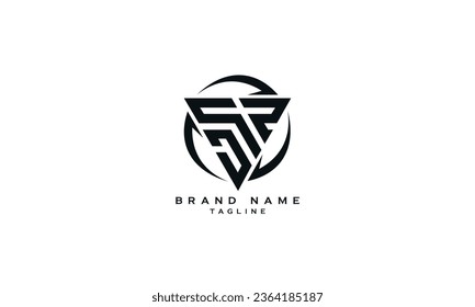 DQP, DPQ, QDP, QPD, PQD, PDQ, Abstract initial monogram letter alphabet logo design